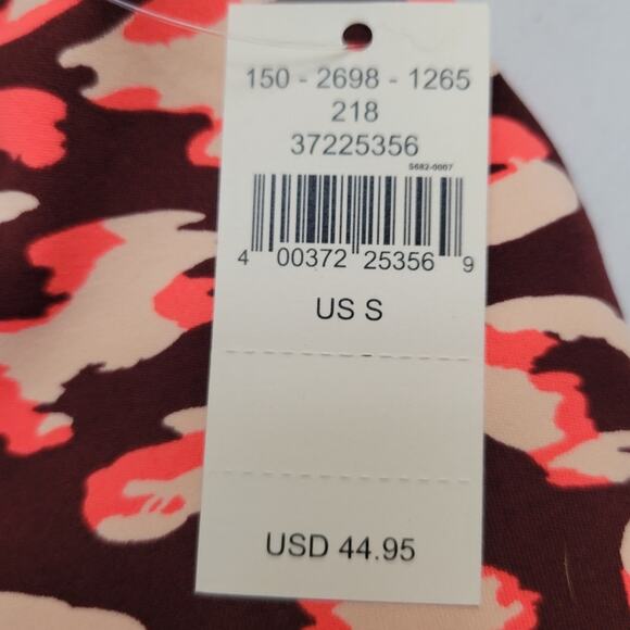 NWT Offline Aerie Leopard Print Mesh Back Sports Bra Brown & Pink Athleisure - S - Picture 3 of 4